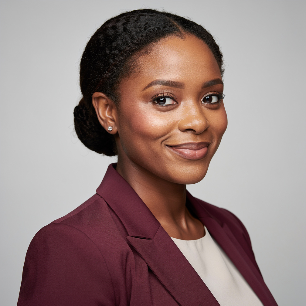 Studio portrait of a Belgian woman senior consultant